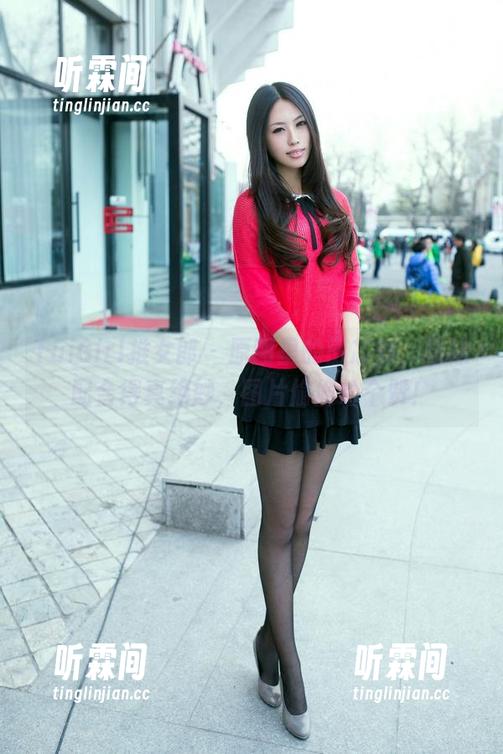 TuiGirl推女郎 - 原图里的田芯娜，棉袜配合得真绝妙，图片偷偷给个赞！